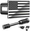 Heavy American Flag Metal Trailer Hitch Cover by KINIDAS