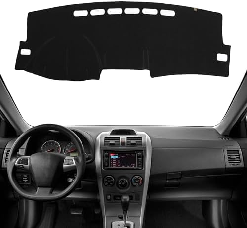 Dashboard Cover Dash Mat Fit for to-yota Corolla 2013-2009, Car Dash Board Mat by KEYOOG