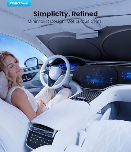 PEMOTech 2026 Upgraded Truck Windshield Sun Shade, Protector - Image 7