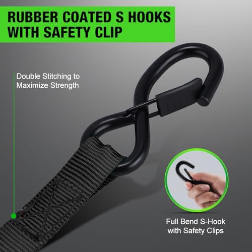 Retractable Ratchet Straps 1in x 10ft - Image 3