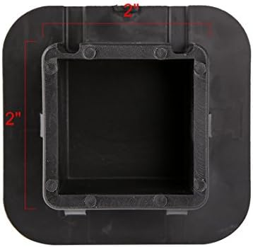 CZC AUTO Trailer Hitch Cover, 2in Tow Receiver Tube Plug Cap, 2 Pack - Image 2