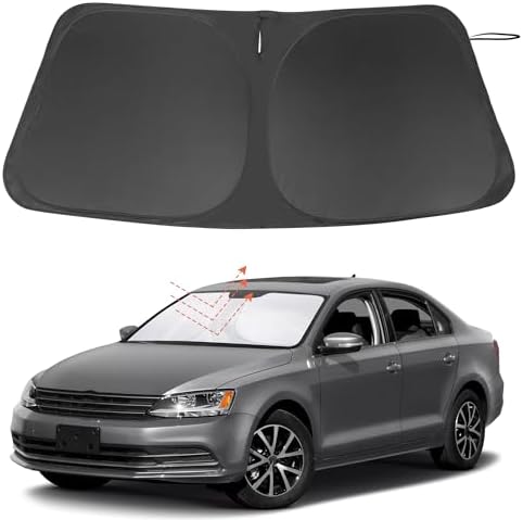 Windshield Sun Shade for 2011-2018 Volkswagen Jetta Accessories by LHFLIVE
