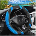Osilly 15 Inch Artificial Leather Steering Wheel Cover, Light Blue by Osilly