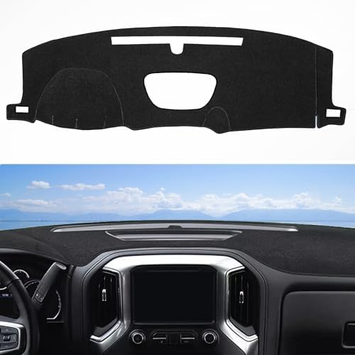 SKYLOTEC Dash Cover Mat for 2019-2025 Chevy Silverado 1500 2500HD 3500HD by SKYLOTEC