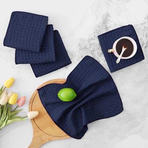 Homaxy Microfiber Waffle Weave Kitchen Dish Cloths, 8 Pack - Image 6