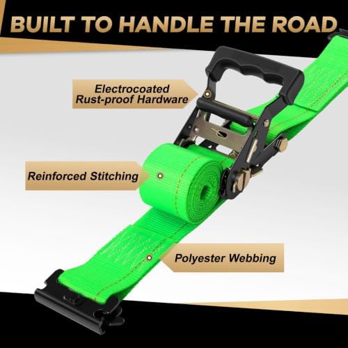 UTV Wheel Chock Tie Down Kit, 4500lb Break Strength - Image 5