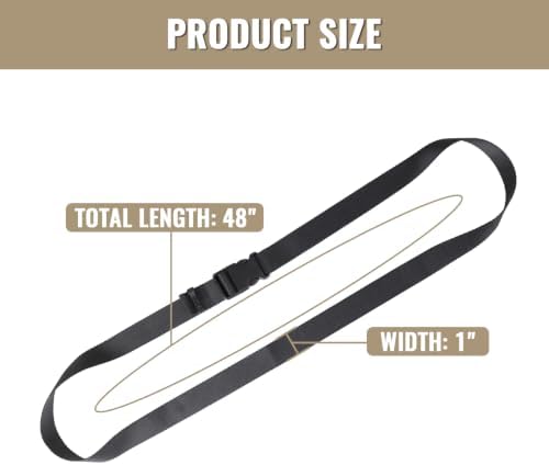 1”x 48”Utility Straps with Buckle Quick Release Buckle Straps with Clip - Image 4
