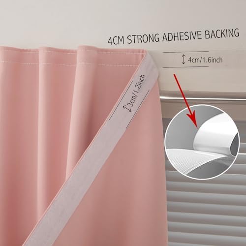 Portable Light Blocking Curtains Self-Stick Design, Removable Adhesive Window - Image 6