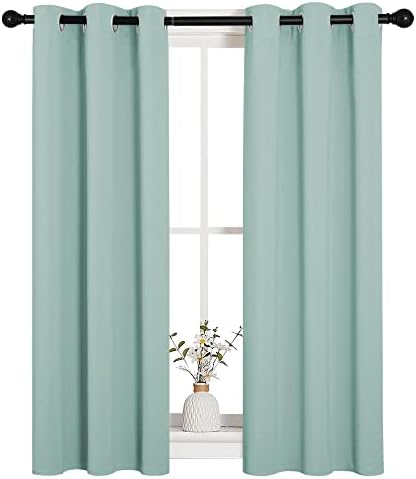 NICETOWN Aqua Blue Blackout Curtains - Image 2