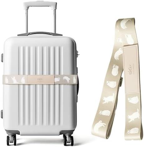 Luggage Straps for Suitcases, Adjustable Luggage Elastic Belt, Travel by EKAX