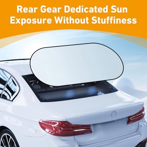 39.3"×19.6" Car Rear Window Sun Shade, Foldable Rear Windshield Sunshade - Image 6