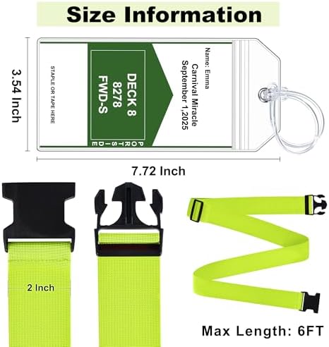 Gostwo 8 Pack Luggage Straps and Cruise Tags Set - Image 2