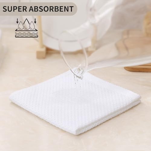 Kitinjoy 100% Cotton Waffle 12-Pack Kitchen Towels - Image 3