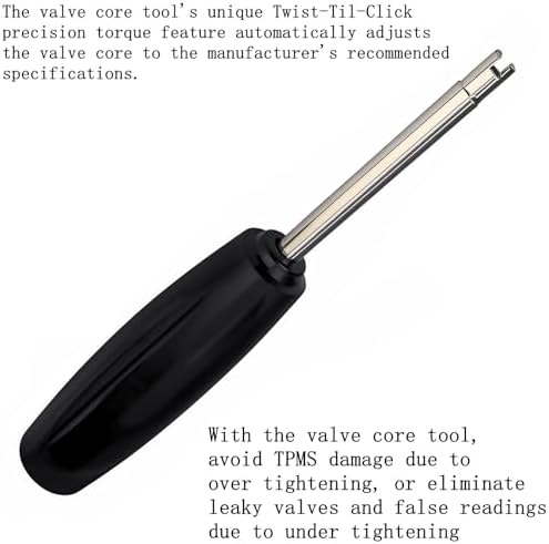 2 Pieces Valve Core Torque Tool, Avoid TPMS Damage, Valve Core Removal and - Image 6