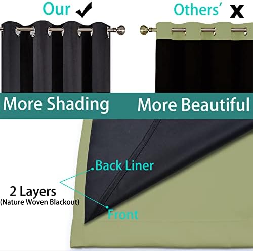 Yakamok Sage Blackout Curtains 96 Inches Long - Image 5