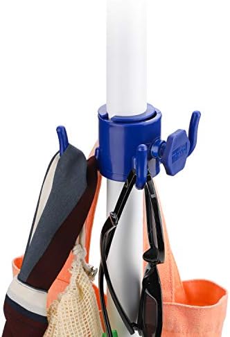 TAGVO Beach Umbrella Hanging Hook, 2 Pack Umbrella Hooks Hanger, 4 Prongs Beach - Image 5