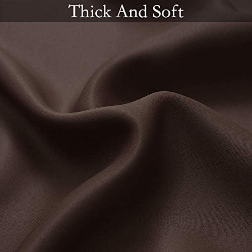 SimpleHome Ombre Gradient Brown White to Gray Curtains - Image 6
