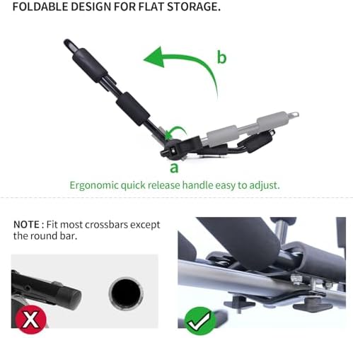 Leader Accessories Folding Kayak Roof Rack 4 PCS/Set, J Bar - Image 4