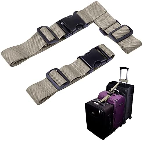 Wisdompro 2 Pack Add a Bag Luggage Strap, Luggage Connector Straps by Wisdompro