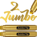 ARTISTRO Gold Acrylic Paint Markers - 15mm Jumbo-Tip - Set of 2 by ARTISTRO