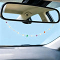 Natural Stone Rearview Mirror Charm Boho Aesthetic Colorful by LuneClat