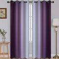 SimpleHome Ombre Purple to Grey White Curtains by SimpleHome