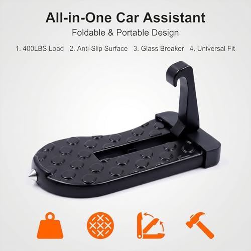 2 Pack Car Door Step, Heavy Duty Aluminum Roof Rack Latch Hook - Image 7