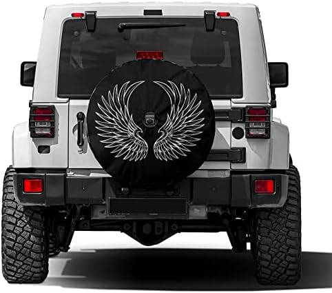 Angel Wings Spare Tire Cover by Foruidea