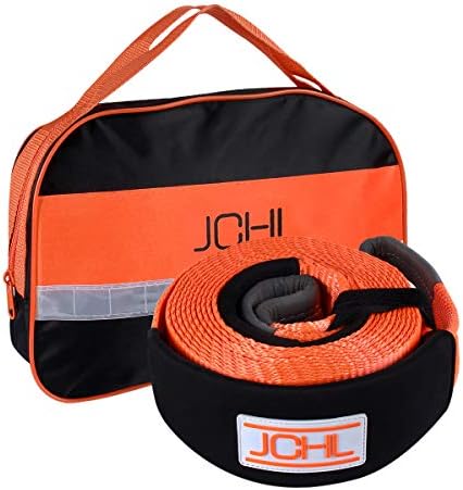 Recovery Tow Strap Heavy Duty Polyester Recovery Strap 3" x20ft 35000LBS Rated by JCHL