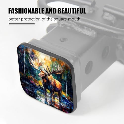 Hitch Cover Fits for 2-Inch Hitch, Moose - Image 4