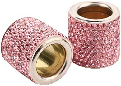 2PCS Car Headrest Collars Decor Rings Bling Bling Interior Decoration Head Rest by idain