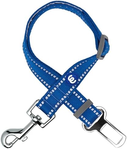 Blueberry Pet Essentials Pastel Color Reflective Dog Seat Belt Tether, Durable by BlueberryPet