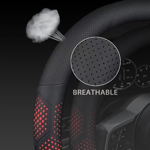 Yangday Leather Steering Wheel Cover - Image 3