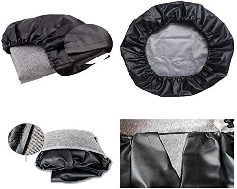 Black Spare Tire Cover for Jeep Liberty Wrangler - Image 3