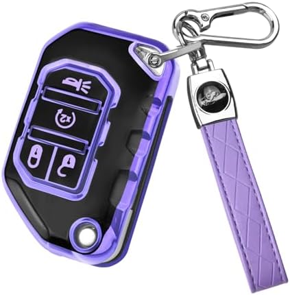 QBUC for Jeep Key Fob Cover by QBUC