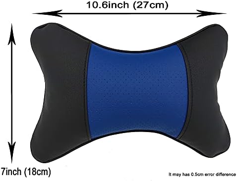 Car Neck Pillows Both Side Pu Leather 2pieces Pack Headrest Gogodog Fit - Image 2