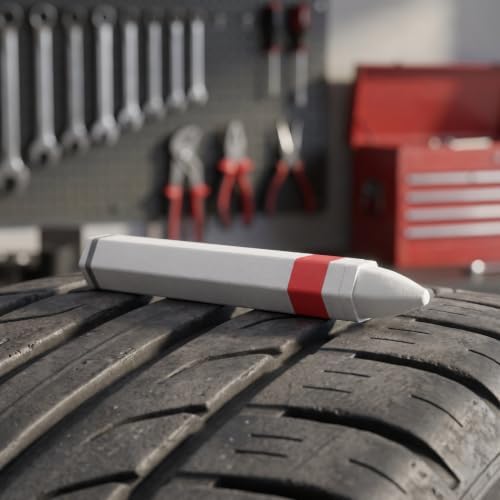 SHINEOFI Permanent Tire Marking Crayon Fine Tip Paint Pen White - Image 4