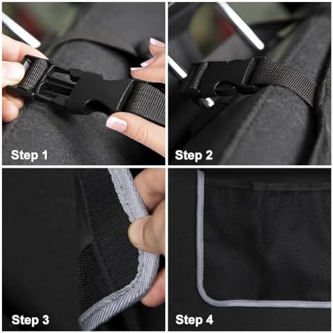 IHOTDER Large Capacity Car Trunk Organizer, Six Pockets Trunk Storage Organizer - Image 6