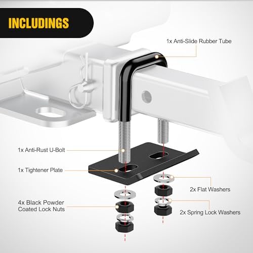 Nilight 2PCS Trailer Hitch Tightener Anti-Rattle - Image 3