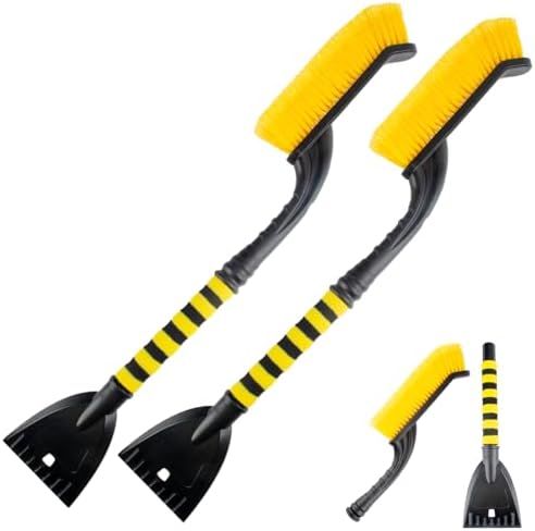 2 PCS 25.5" Car Snow Brush and Detachable Ice Scraper, Snow Shovel by ecocstm