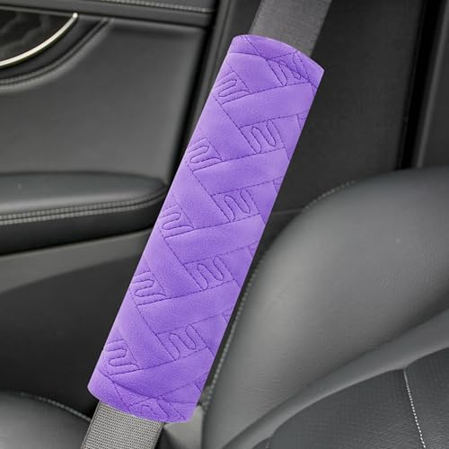 Amooca 2-Pack Braid Pattern Seat Belt Covers Shoulder Pads - Image 6