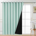Yakamok Aqua 100% Blackout Patio Door Curtain Panels W100 x L84, 1 Panel by Yakamok