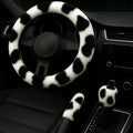 Fluffy Steering Wheel Cover 3PCS Set – Plush Fuzzy Fur Steering Wheel Cover by Unknown