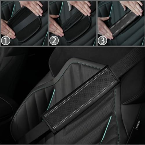 NBTEPEM 10 PCS Leather Car Seat Covers Front Seats Set, 14.5”-15'' Sporty - Image 7