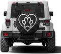 Delerain Spare Tire Cover with Backup Camera Hole Heart with Paw Print Wheel by Delerain