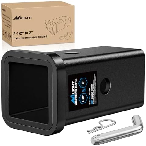 Nilight Trailer Hitch Receiver Adapter 2-1/2" to 2" Sleeve Reducer | Convertor by Nilight