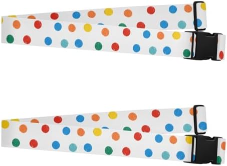 Polka Dots Colorful Cute Luggage Straps - Image 2