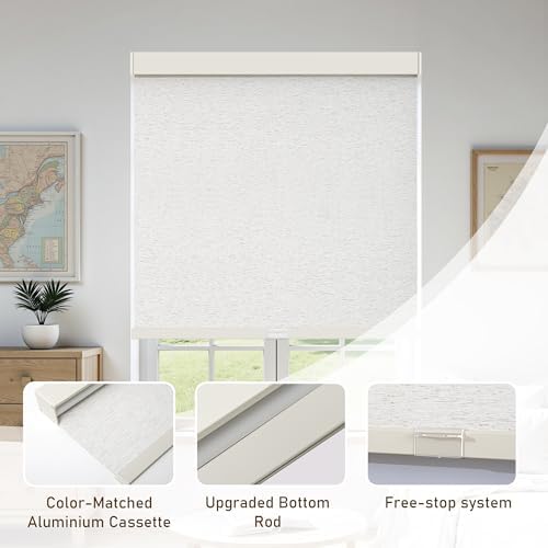 AOSKY Cordless Blackout Roller Shades - Image 3