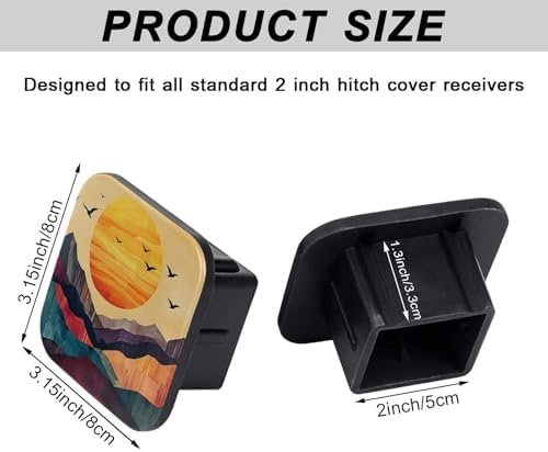 2" Trailer Hitch Cover Rubber Receiver Tube Cap Trailer Hitch Covers - Image 2