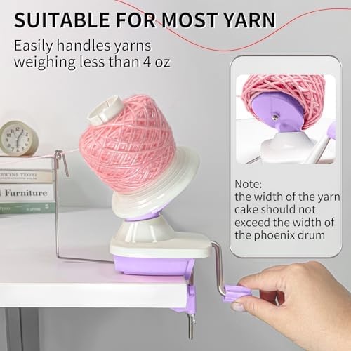SPEENSUN 3.5 OZ Yarn Ball Winder, Low Noise Spinner - Image 5